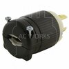 Ac Works NEMA L5-15P 15A 125V 3-Prong Locking Male Plug with UL, C-UL Approval ASL515P